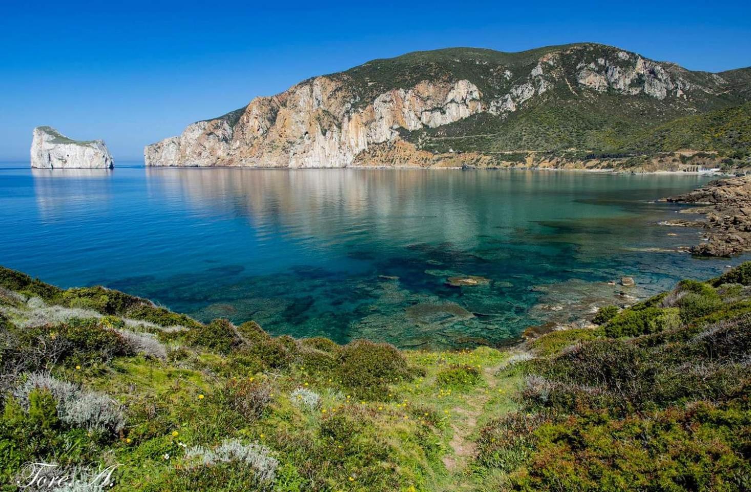 La Perla E Le Conchiglie Tanca Piras Vista Mare Villa Nebida Bagian luar foto